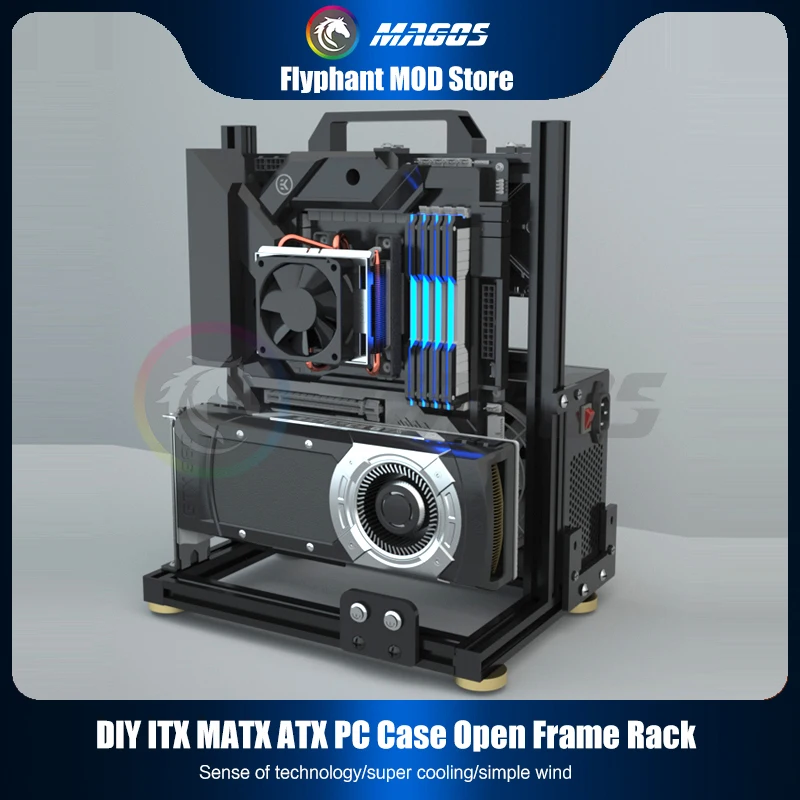 Console Gaming Pc Case - Armadietto da gioco fai-da-te Telaio ITX