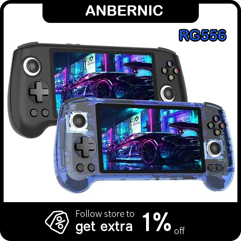 Gaming Console Handheld Android - Console di Gioco Portatile ANBERNIC RG556